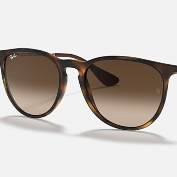 Ray-Ban RB4171 Erika Sunglasses – Matte Havana Frame, Brown Gradient Lenses - Picture 1 of 3